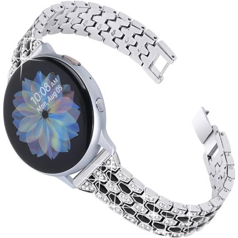 NEW Silver/Black Samsung Galaxy Watch Band